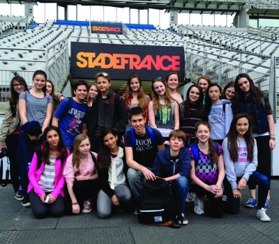 One of the locations that the Paris trip has gone to in the past was the Stade De France like this group from 2012 (Photo from Scroll Archives).