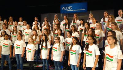 From March 30 to April 2, in Budapest, Hungary, seven eighth grade girls from ASL came together with multiple girls from other schools to unite and sing under a common passion for music (photo from http://amis-online.org).
